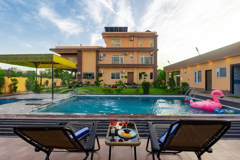Abhinandan Farm | 7-BHK Villa with Private Pool, Lounge, Entertainment and Garden Area