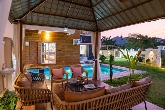 Casa llios | Country-Style 3-BHK Villa with Private pool, Gazebo and Landscaped Garden, 2