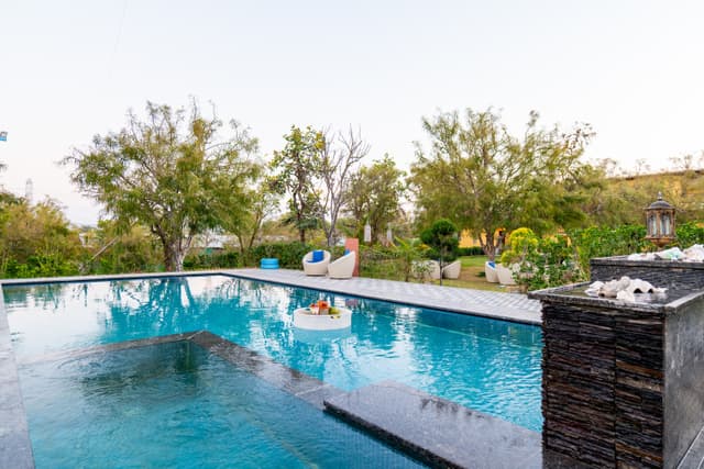 Krishna Serenity Villa | Pet-friendly 7-BHK Farmhouse with Private Pool, Gazebo and Garden, & Rajasthani Dhani, 3