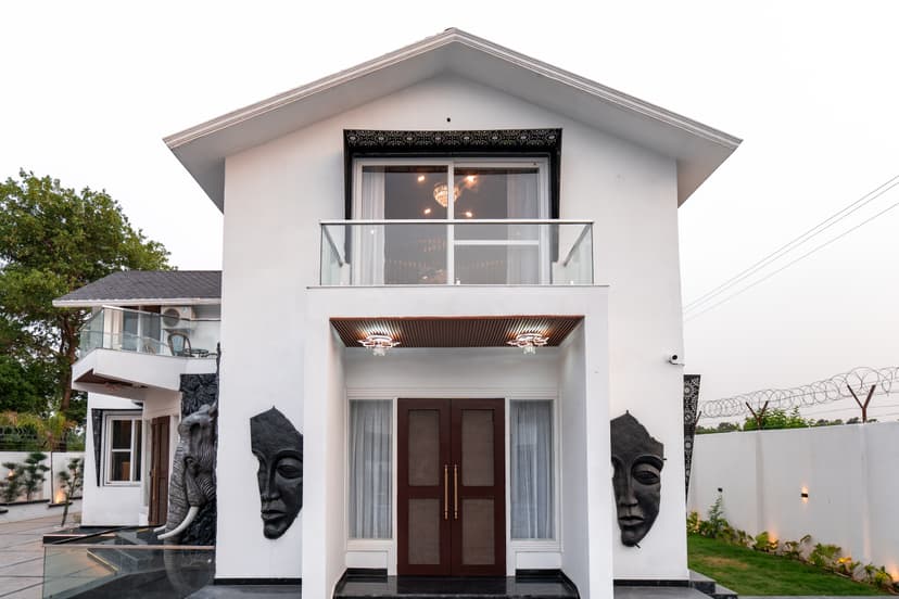 Raj Farm | 3-BHK Villa with Private Pool, Kid’s Room and An Outhouse