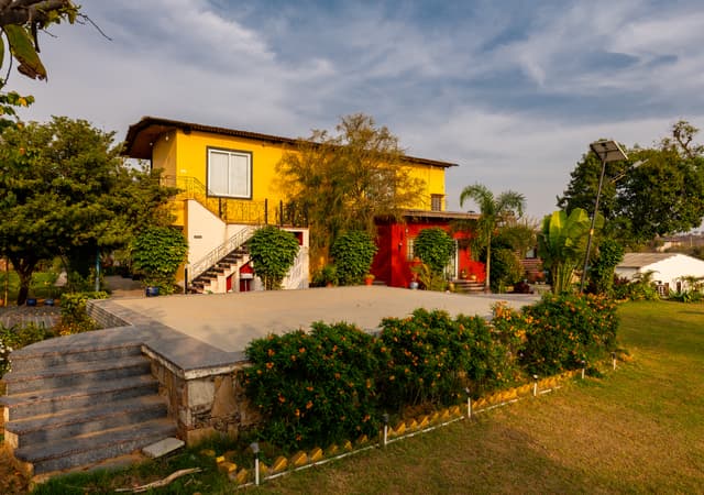 Krishna Serenity Villa | Pet-friendly 7-BHK Farmhouse with Private Pool, Gazebo and Garden, & Rajasthani Dhani, 4