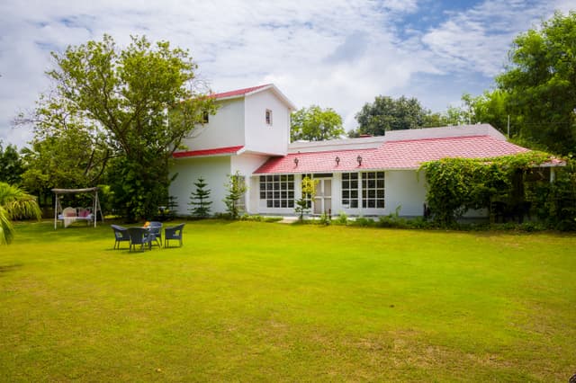 Raha Farms | 4-BHK Pet-friendly Villa with Private Pool, Restaurant, Shared Pool, Game Zone, & Gym on 5.5-Acre Land, 3