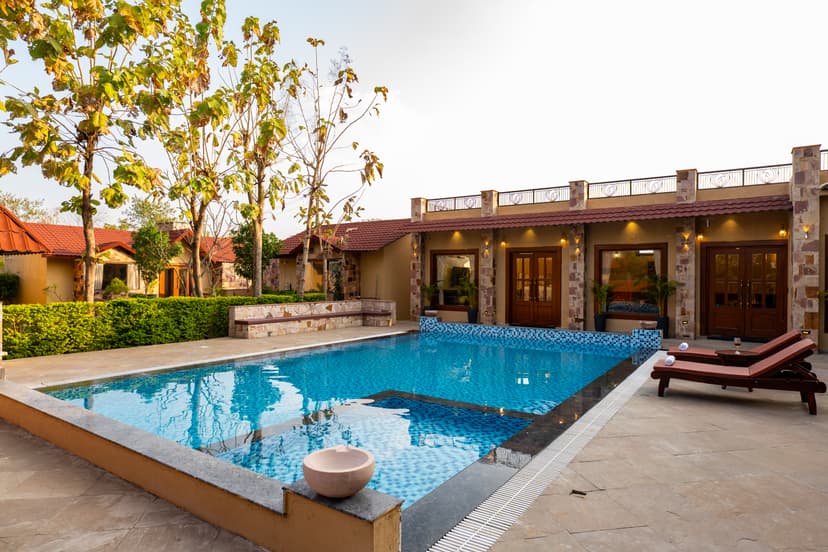 Tiger Cave Suite | Pet-friendly Room with Shared Pool & Garden on Main Ranthambore Road
