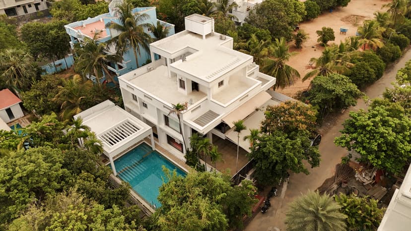 Gerry’s by the sea- ECR | Chic 4-BHK Escape with Lounge, Pool, Sit-out and Terrace