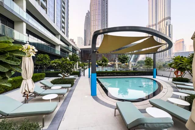 Modern 2BR with Partial Burj Khalifa View, 3