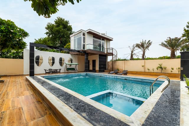 JP Farm | 6 BHK Pet-Friendly Farmhouse With Private Pool, Landscaped Lawn, Gaming Room & Patio, 3