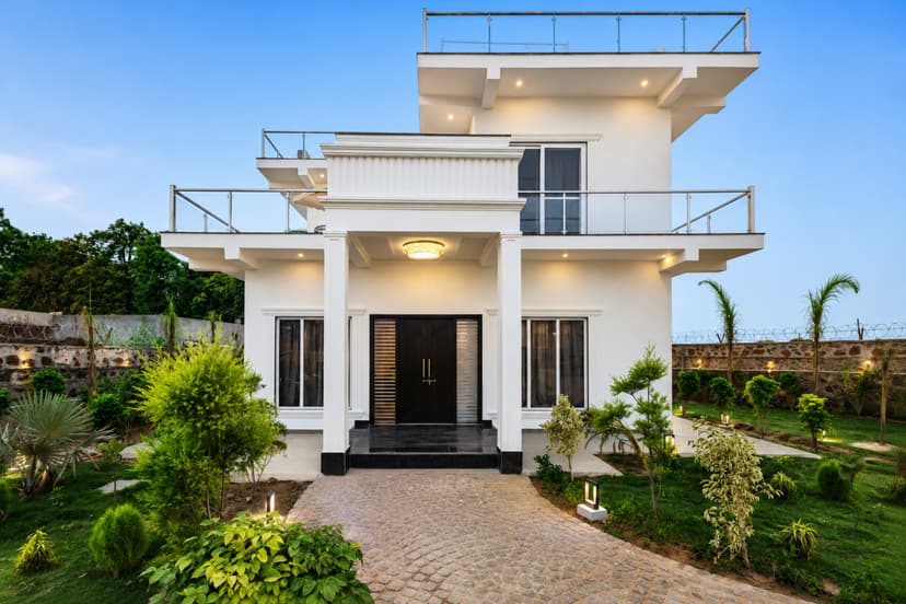 JP Farm Stay | 5-BHK villa Featuring Kids’ Room, Bar Space, Sit-out Deck & Outdoor swings 