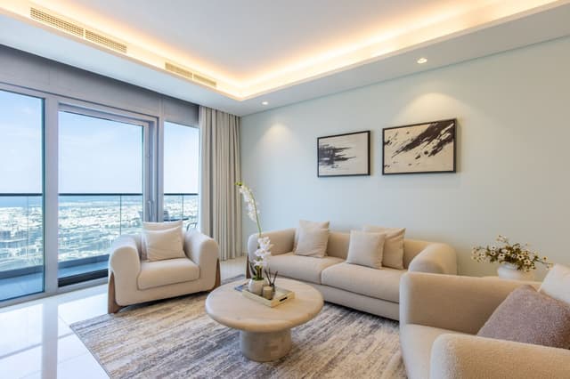 High-Floor 2BR | Skyline, Sea & Burj Khalifa View, 2