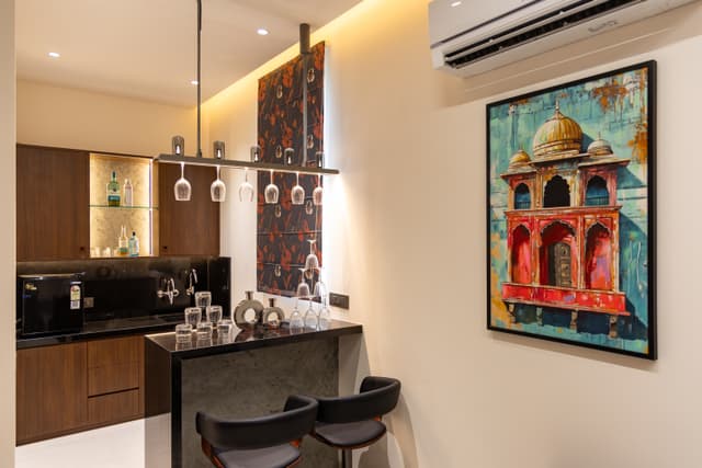 Chez Nandani | 5 BHK Mediterranean-Style Farm House With Private Outdoor Heated Pool, Theater, Bar And Garden Area, 5
