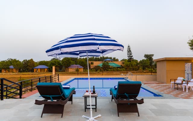 Dhela Jungle Retreat Cobblestone | Pet- Friendly Duplex 2-BHK in a Mini Resort with Shared Pool Near Jhirna Safari Zone, 3