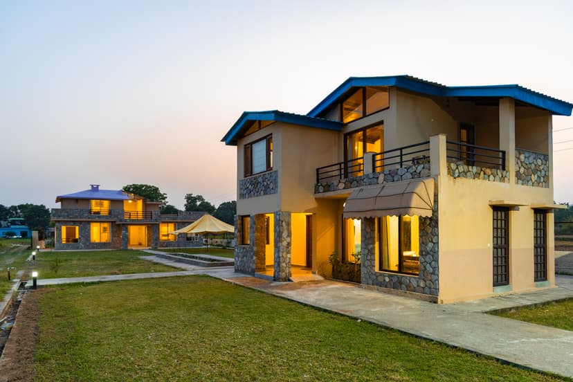 Dhela Jungle Retreat | Pet- Friendly  2-bhk + 5 suites in a mini- resort with Pool near Jhirna Safari Zone