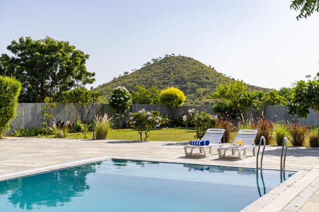 The Shyam Estate | 8-BHK Villa with Private Pool, Kids' Pool, Landscaped Lawns & Aravalli Hill-View Balconies, 3