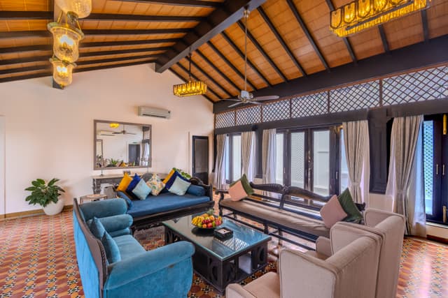 Villa Seine | Indo-Portuguese 3-BHK villa with Private pool Near Candolim Beach & Coconut Tree Road Marra, 3