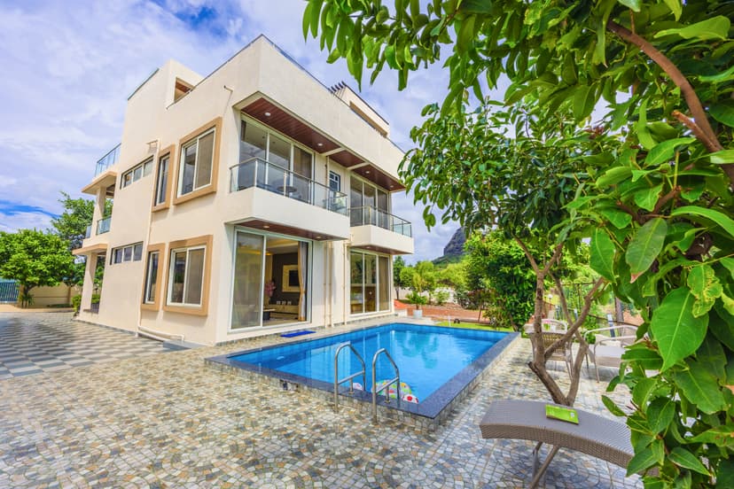 Velmora Villa | 8-BHK Hideaway with Private Pool, Sit-Out & 360° Panoramic Views, Close to Korigad Fort