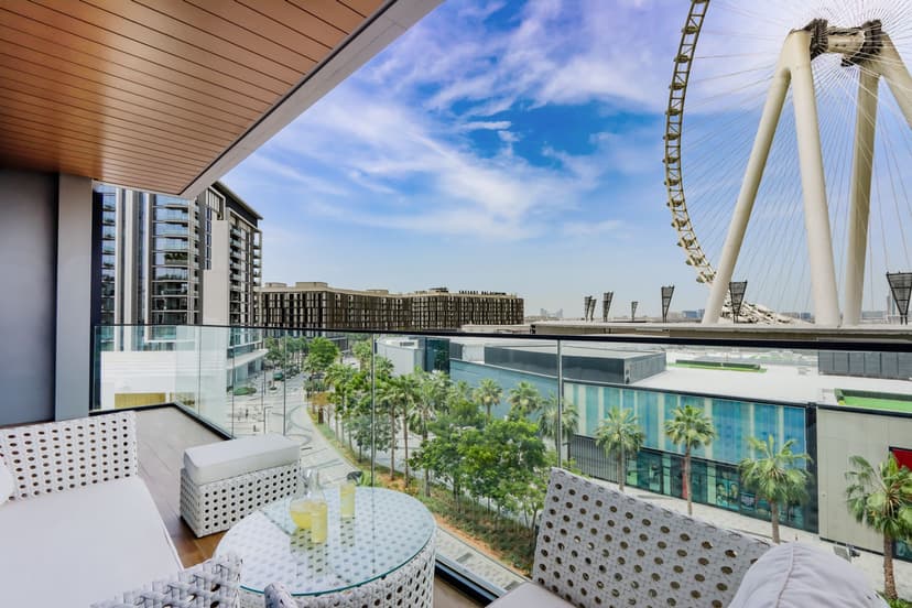 2BR Suite In Bluewaters with Ain Dubai View