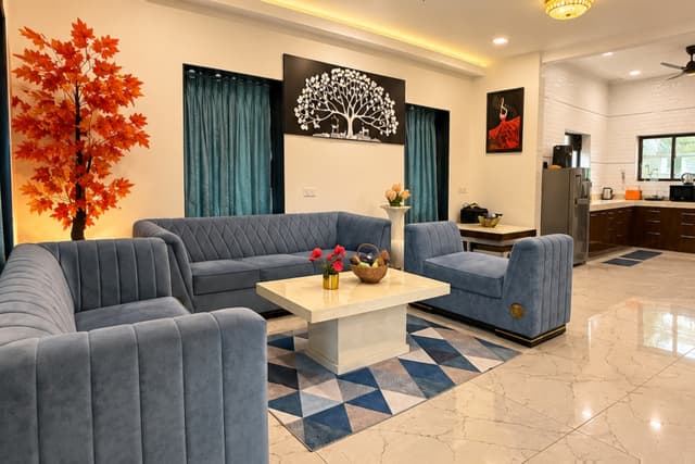 Aster Villa | Pet-Friendly 4 BHK Retreat With Private Swimming Pool, Terracotta-Roofed Gazebo, Lawn & Balcony Sit-Out, 2