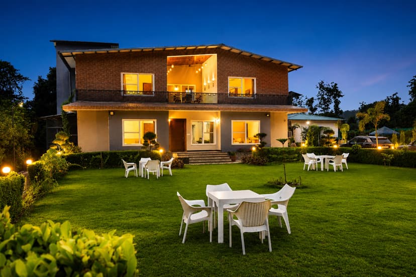 Puvalgarh Farms| British Style 4-BHK Villa with Pool, Patio