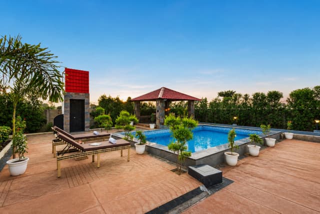Royal Green Farm | Pet-friendly 2-BHK Countryside Farmhouse with Private Pool, Gazebo and 1-Acre Garden, 4