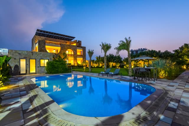 Chez Nandani | 5 BHK Mediterranean-Style Farm House With Private Outdoor Heated Pool, Theater, Bar And Garden Area, 2