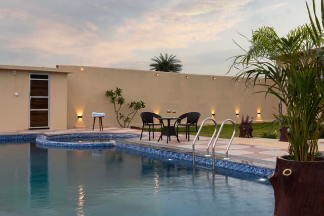 Kasa Alsigarh | 2 BHK Hill-View Villa With Private Pool, Landscaped Lawn & Library, 3