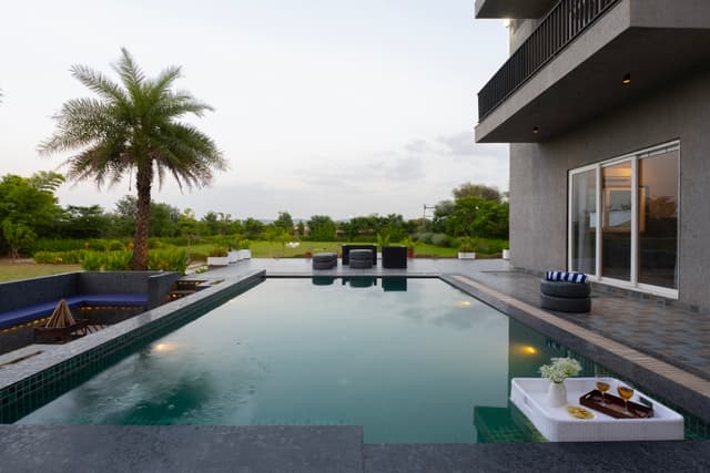 Laurels Villa | 3 BHK Villa With Private Pool, Bonfire Deck, Party Hall & Landscaped Garden, 3