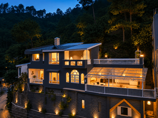 Beyond the Curb | 3- BHK Villa with Private Jacuzzi, Open-air Terrace & Hill Views, 2