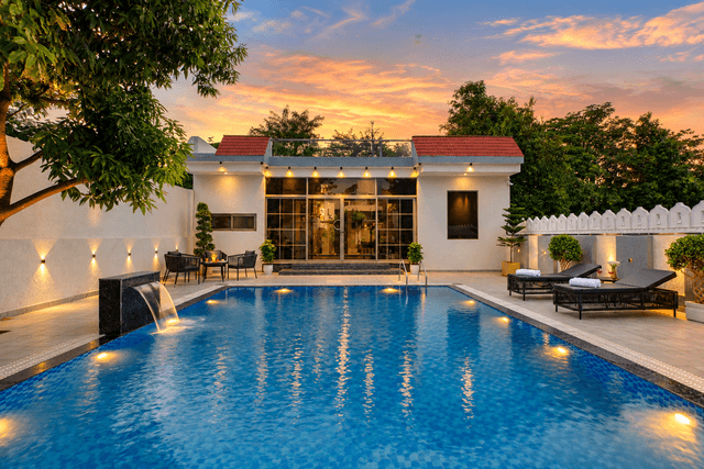 Cabana | 3 BHK Villa With Private Pool, Sprawling Lawn, Poolside Deck & Outdoor Movie Screen, 2