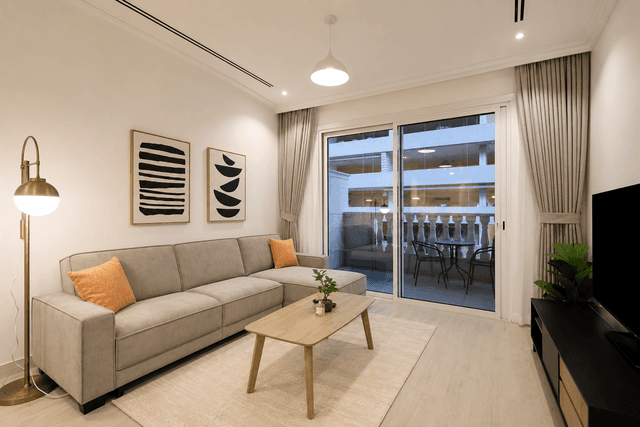 Stylish 1B with Spacious Balcony in JVC, 2