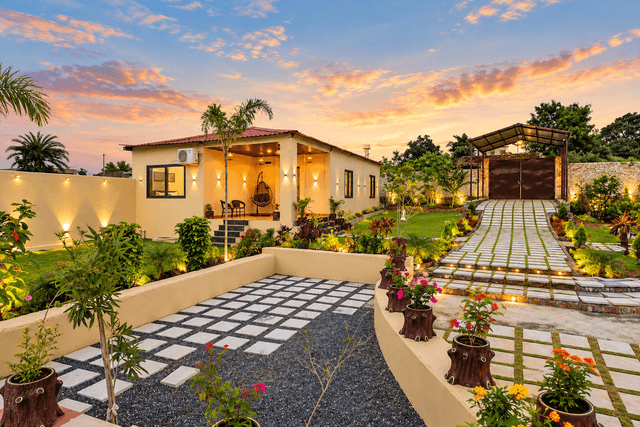 Kasa Alsigarh | 2 BHK Hill-View Villa With Private Pool, Landscaped Lawn & Library, 2