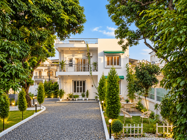 Casa Bianca | Pet-Friendly 3 BHK Villa with Private Plunge Pool, Cascading Waterfall, Gazebo, Treetop Balconies & Garden Lawn, 2