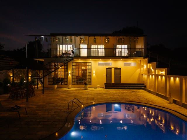 Tramorishti Villa | 4-BHK Pet-Friendly Hill-View Villa With Swimming Pool, Baby Pool, 2 Private Plunge Pools & Garden, 2