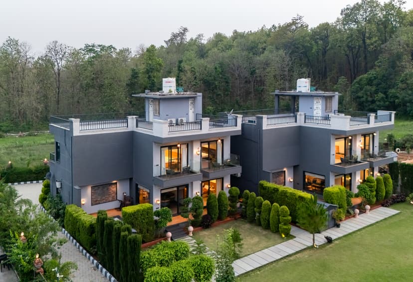 Aranya Library Aria | 3-BHK Villa With Kids’ Room, Private Pool, Sit-out Area, Common Lounge & Garden With Forest Views