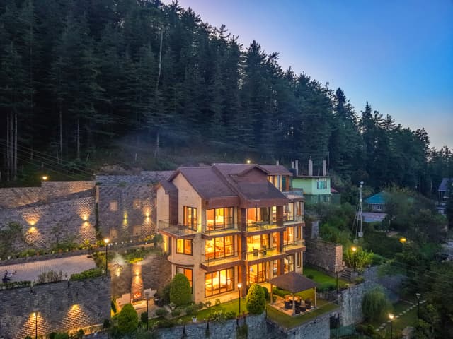 Aranya Himalayan Retreat | 5 BHK Pet-Friendly Hillside Villa with Valley-View Balconies, Gazebo, Landscaped Lawn & In-House Chef, 2