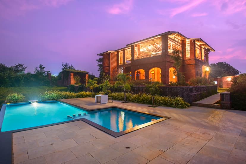 Bahava Villa | 4 BHK Heritage Laterite Stone Villa with Private Pool, Lake View, Swing Verandah & Sprawling Lawn