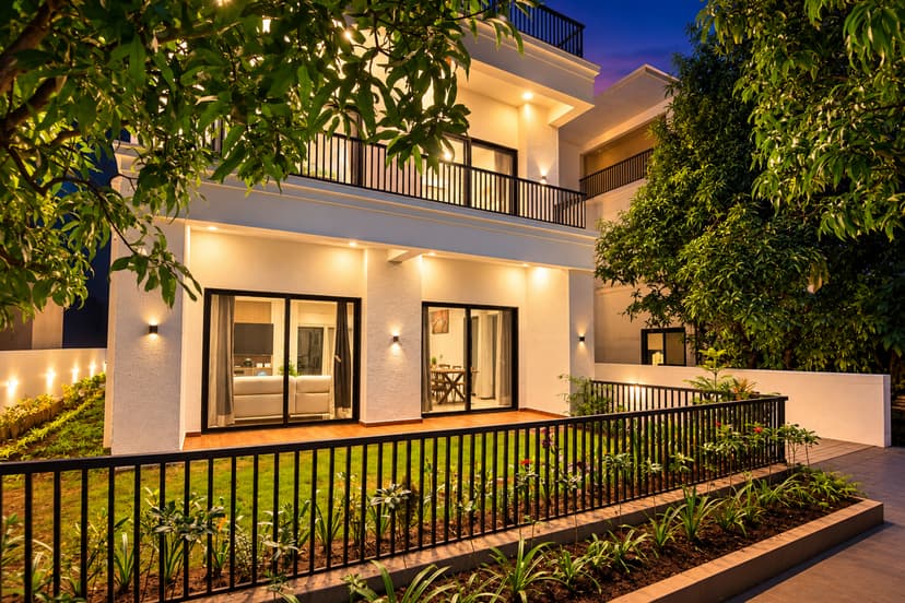 45 Saint Hills | 4 BHK Riverside Villa With Private Pool, Terrace Glass House, Twin Open Terraces & Lawn