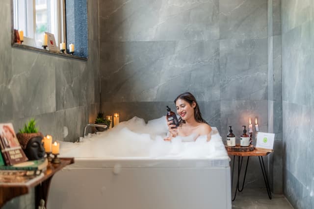 Bask and Blessings Mist | Pet-Friendly Suite With Private Scenic Balcony, Shared Jacuzzi, Spa, Garden & Gazebo, 5