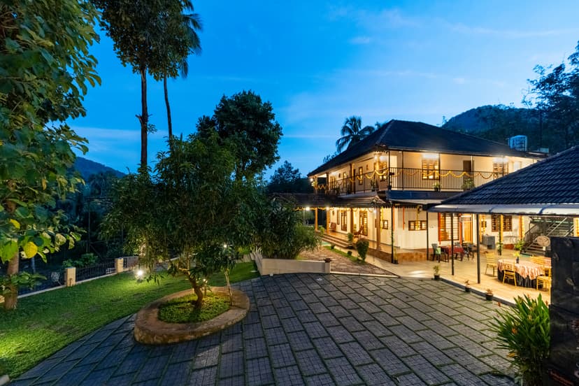 Pochan's Zen | 3 BHK Heritage Home With Banquet, Kids' Play Area, Sit Out, Garden & Verandah