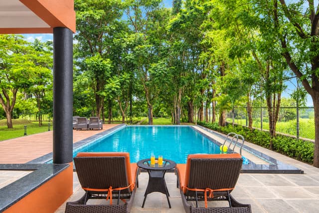 Advay Villa By Phalke | Luxurious 3-BHK Retreat with Private Swimming Pool, Sports Turf, Landscaped Lawn & Poolside Verandah, 4