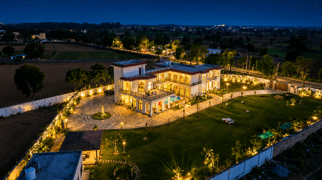 Heaven Farm | Pet-friendly 6-BHK Manor With Private Pool, Gazebo, Indoor Bar, Jacuzzis & Garden, 4