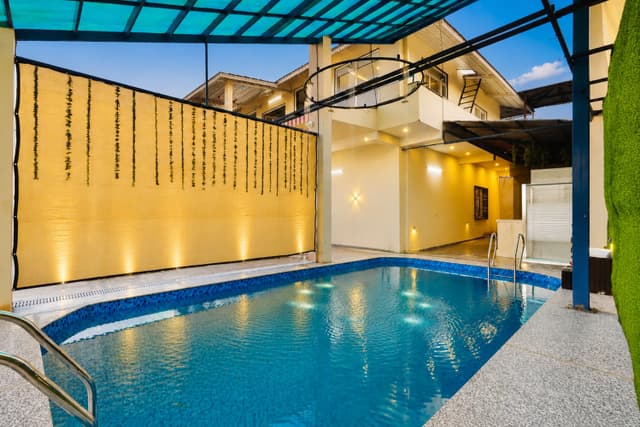 JSP Farm | 4-BHK Farmstay with Private Pool, Jacuzzi, TT Table & Kids' Play Area, 4