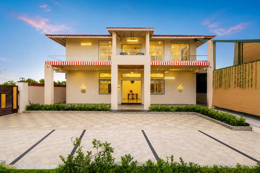 JSP Farm | 4-BHK Farmstay with Private Pool, Jacuzzi, TT Table & Kids' Play Area