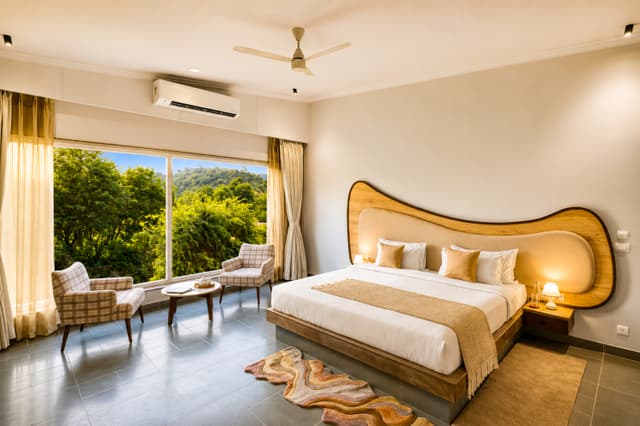 Raj Villas Alvora | Pet-Friendly 1-Room Hotel Suite with Aravalli Hill Views, 3