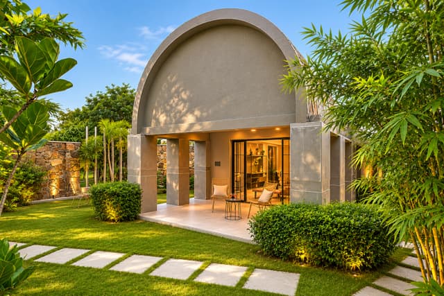 Earthstone | 4-BHK Stone Retreat with Private Pool, Garden, Gazebo, Terrace, & Open-Air Dining , 2