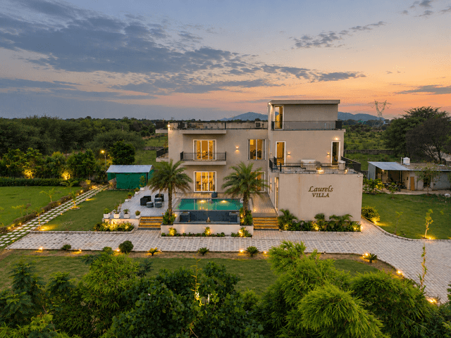 Laurels Villa | 3 BHK Villa With Private Pool, Bonfire Deck, Party Hall & Landscaped Garden, 2