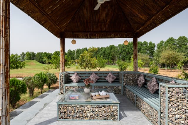 Earthstone | 4-BHK Stone Retreat with Private Pool, Garden, Gazebo, Terrace, & Open-Air Dining , 5