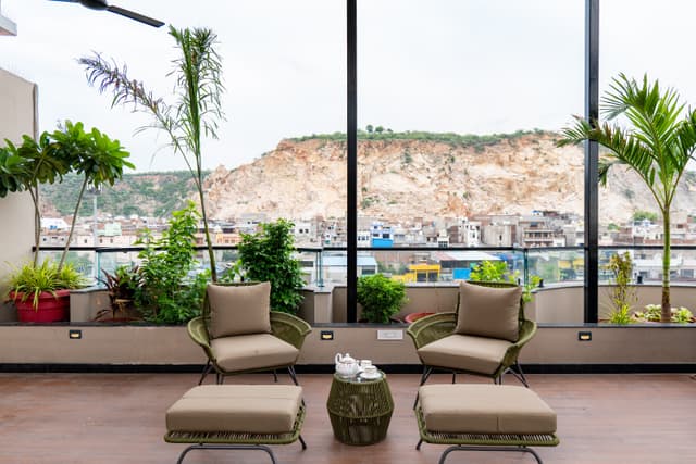 GIRI Penthouse | 2-BHK Penthouse with Terrace, Open-air bar, Lounge, Outdoor jacuzzi & Aravalli Views, 3