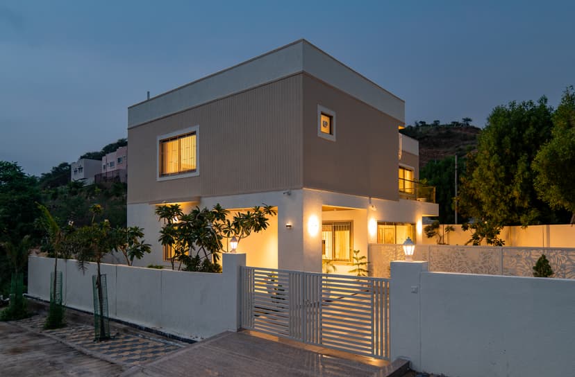 Shourya Aravalli | 4 BHK Villa with Private Pool, Garden Sit-Out & Aravalli Hill Views