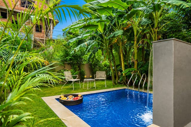 Aira Amar Villa | 3-BHK Retreat with Bathtub, Private Pool & Garden near Karni Mata Temple, 5