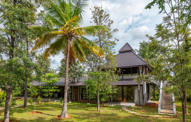 Saukhyam | Pet-Friendly 3 BHK Farm Villa with Open-Air Movie Lounge, Fire Pit, Cabana & Landscaped Garden, 2