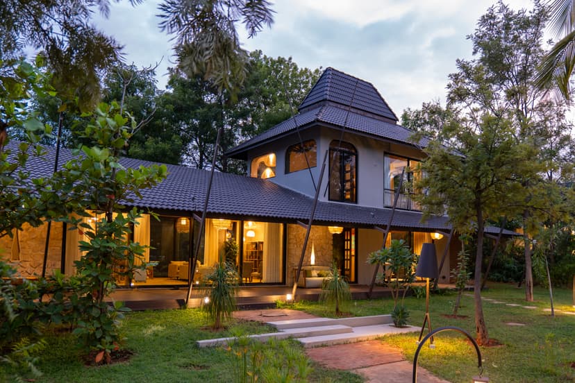 Arevana | 3 BHK Villa with Private Pool, Garden Tent, Fire Pit & Alfresco Dining
